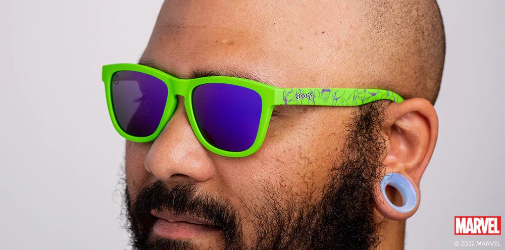 超素敵☆パーティー用☆スター☆サングラス☆(笑) Goodr Hulk Smash!!!!! Green/Purple