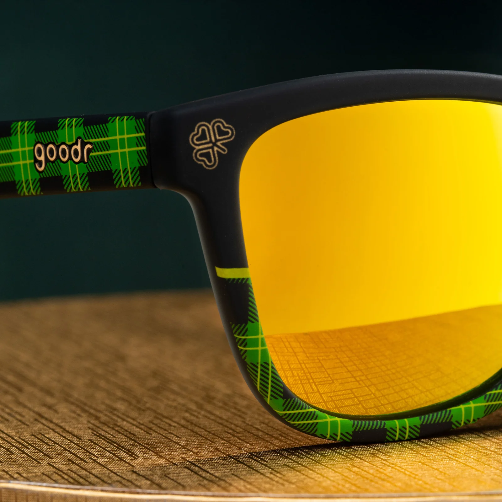 Goodr clash of the tartans sunglasses new inbox Goodr Clash Of The Tartans Navy/Green main image 2