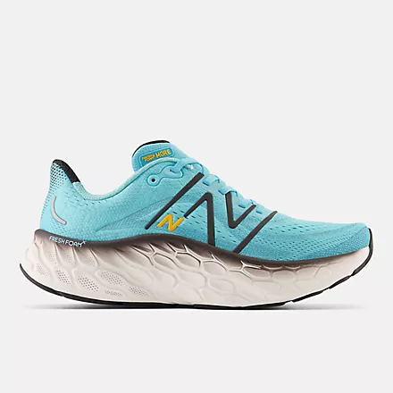 NEW BALANCE Mens Fresh Foam More V4 Summer Aqua/Black/Hot