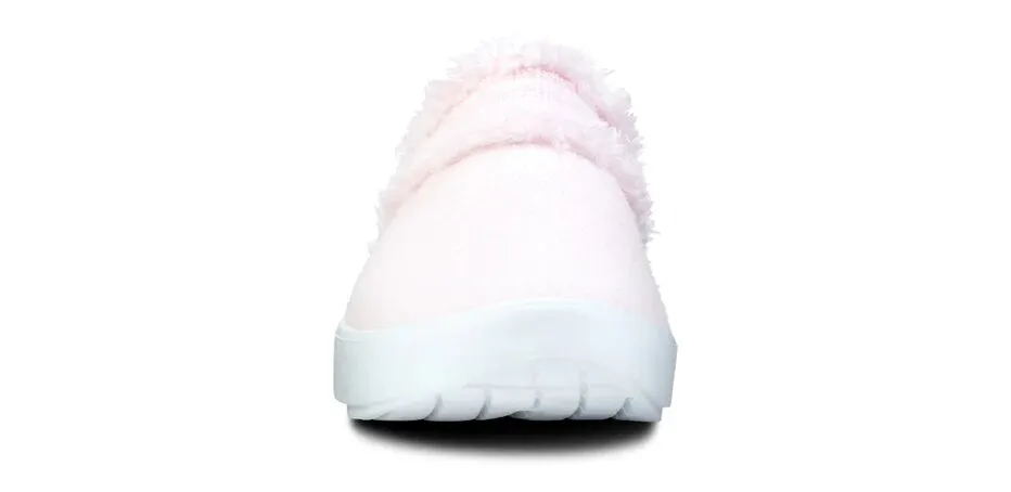 Oofos Womens OOcoozie Mule Shoe White/Pink display picture 1