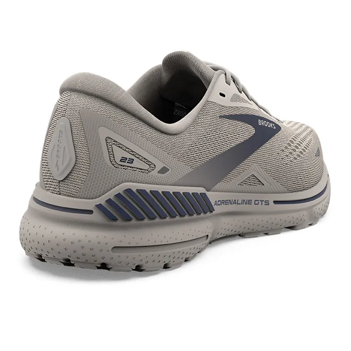 BROOKS Mens Adrenaline GTS 23 Crystal Grey/Surf the Web/Grey display picture 1