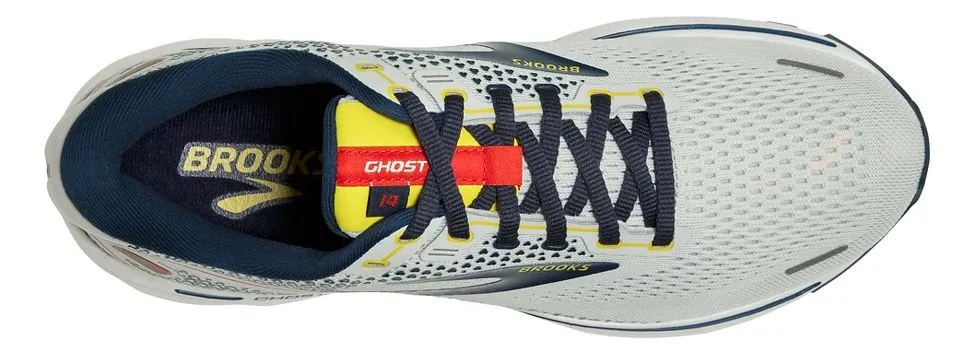 BROOKS Mens Ghost 14 Grey/Titan/MAize display picture 3