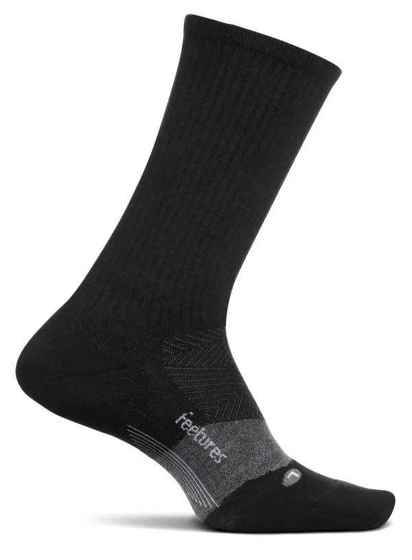 FEETURES Merino 10 Max Cushion Crew Charcoal