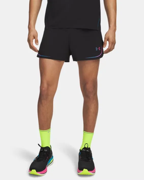 UNDERARMOUR Mens Velociti Elite Shorts UltimateBlack/RebelPink/Capri